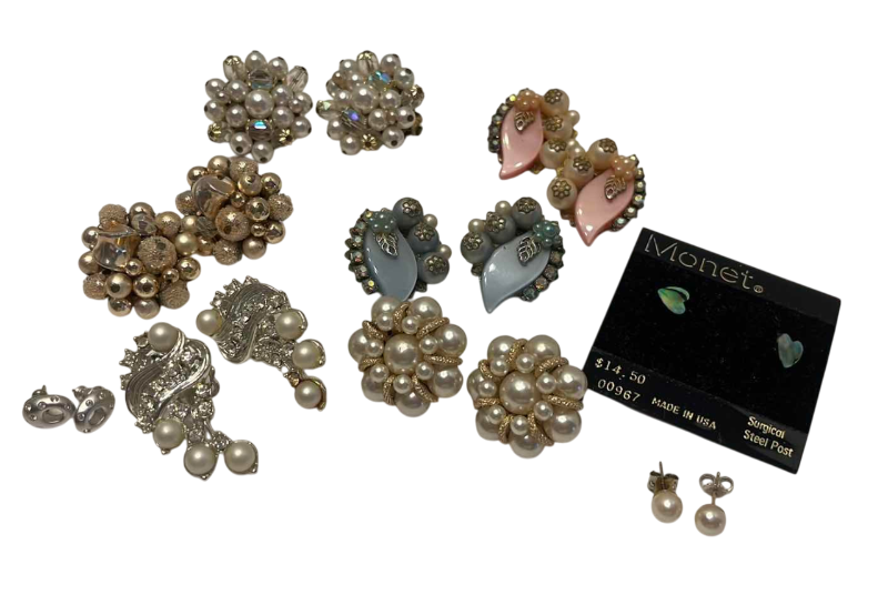 Photo 1 of CLIP ON AND STUD EARRINGS