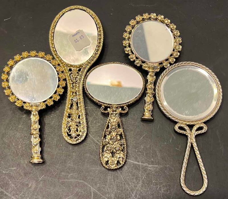 Photo 1 of 5-VINTAGE STYLE HAND MIRRORS