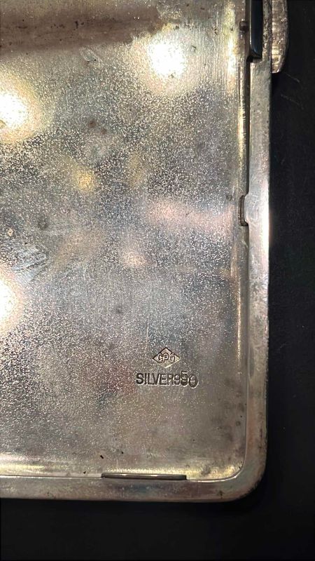 Photo 1 of VINTAGE JAPANESE 950 STERLING SILVER CIGARETTE CASE