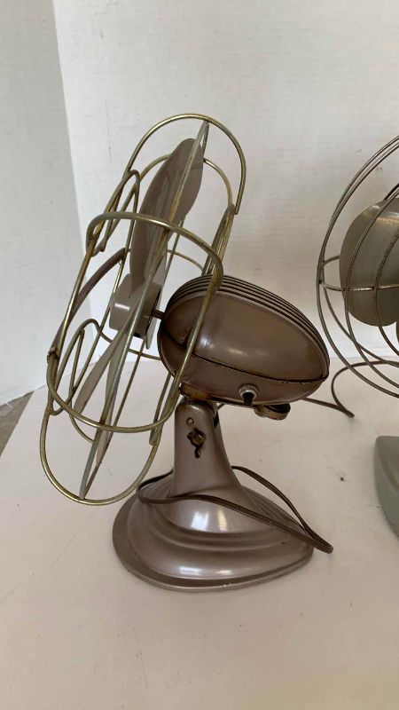 Photo 1 of 2-VINTAGE ELECTRIC FANS