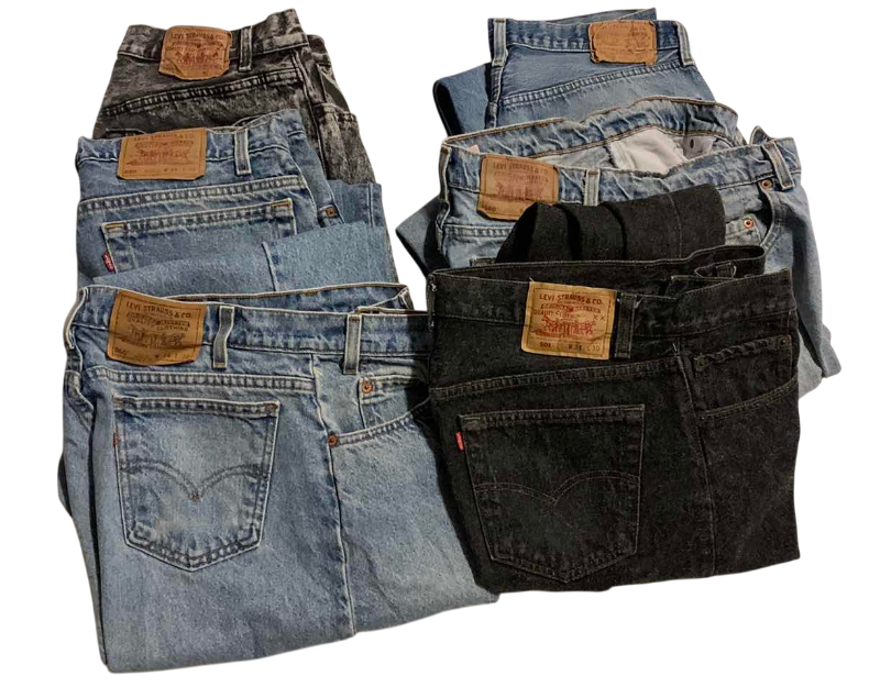 Photo 1 of 5-PAIRS OF MENS LEVI JEANS SIZE 34 X 30