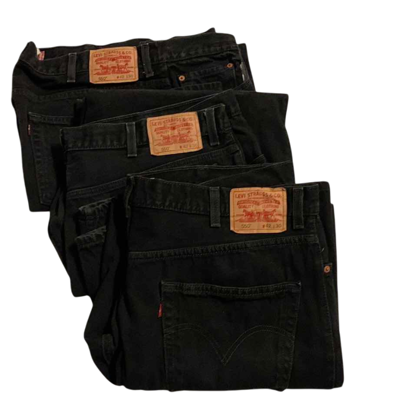 Photo 1 of 3-PAIRS OF MENS LEVI JEANS SIZE 42 X 30