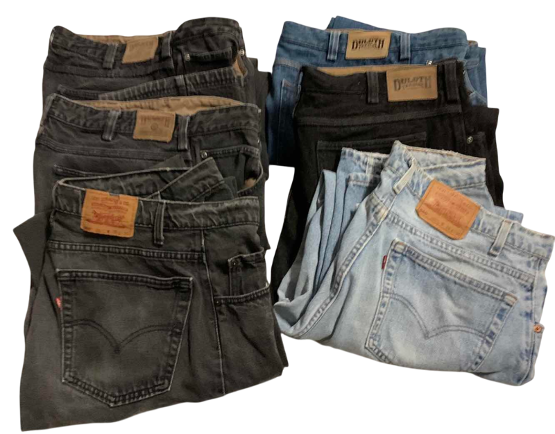 Photo 1 of 4-DULUTH TRADING AND 2-LEVIS SIZE 38 X 30