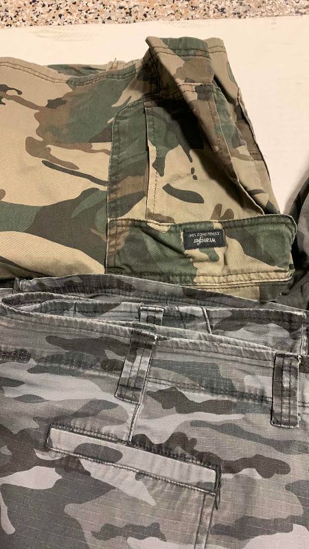 Photo 1 of 6-PAIRS OF CAMO SHORTS SIZE 38-44