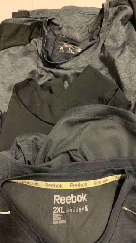Photo 1 of MENS EXERCISE SHIRTS SIZE 2 XL