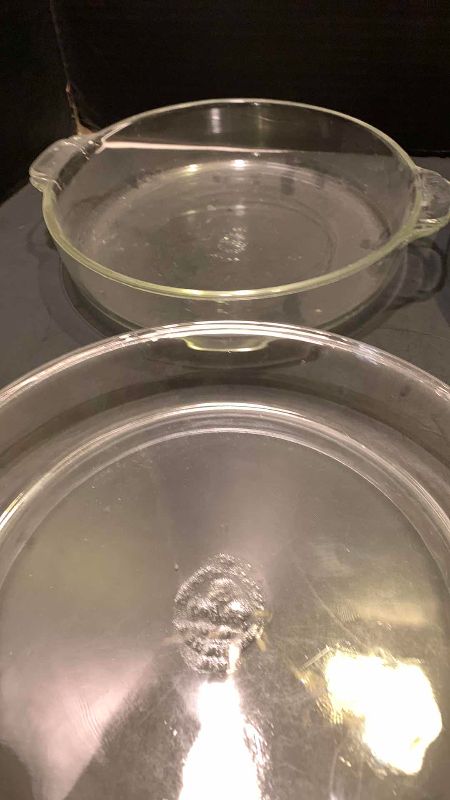 Photo 1 of 3-GLASS PIE BAKING GLASSWARE