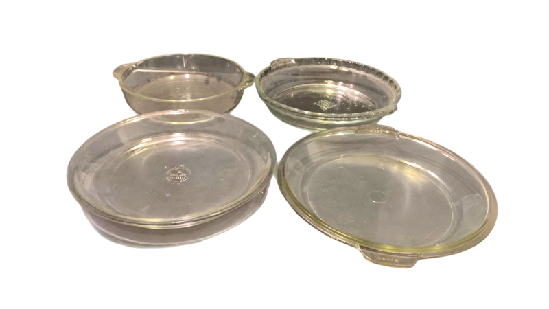 Photo 1 of 3-GLASS PIE BAKING GLASSWARE