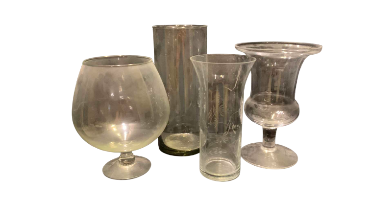Photo 1 of 4-LARGE GLASS VASES