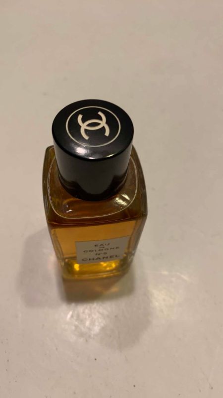 Photo 1 of VINTAGE CHANEL NO. 5, 2 OZ BOTTLE OF EAU DE COLONE