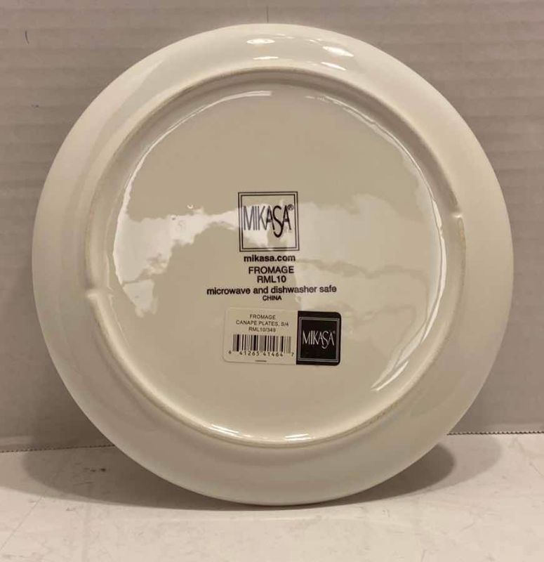 Photo 1 of FROMAGE MIKASA SALAD / DESSERT PLATE 8"  SET OF 4