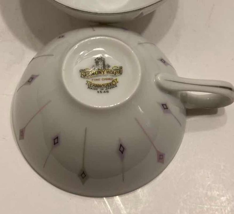 Photo 1 of HARMONY HOUSE CARRAHOUSE TEACUPS (18) PIECE