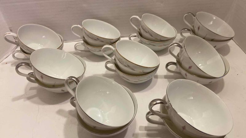 Photo 1 of HARMONY HOUSE CARRAHOUSE TEACUPS (18) PIECE
