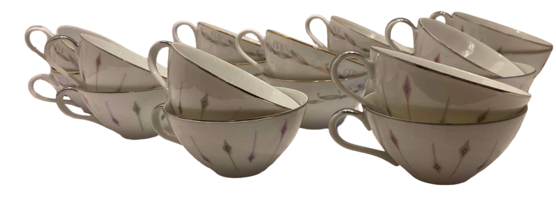 Photo 1 of HARMONY HOUSE CARRAHOUSE TEACUPS (18) PIECE
