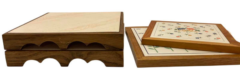 Photo 1 of 4-ASSORTED TRIVET POT/PAN TRAYS