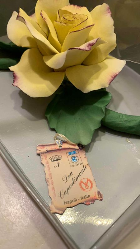 Photo 1 of CAPODIMONTE PORCELAIN ROSE