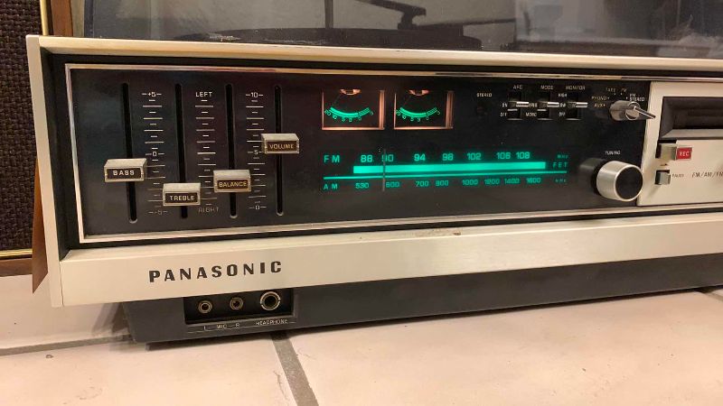 Photo 1 of VINTAGE PANASONIC AM/FM, CASSETTE RECORD PLAYER
