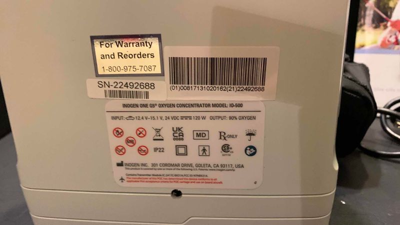Photo 1 of INOGENONE G5 PORTABLE AIR MACHINE