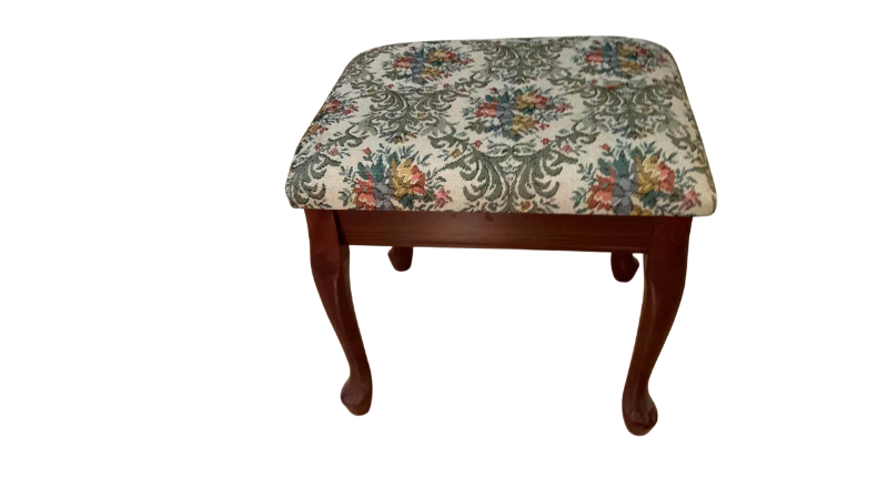 Photo 1 of UPHOLSTERED STOOL 18” X 15” H 17”