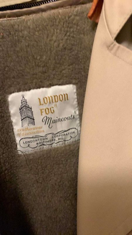 Photo 1 of JACKETS INCLUDING LONDON FOG SIZE M