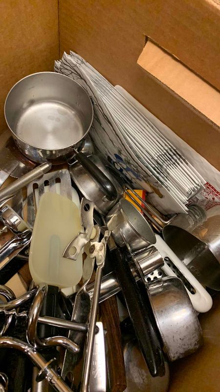 Photo 1 of ASSORTED KITCHEN COOKING ITEMS