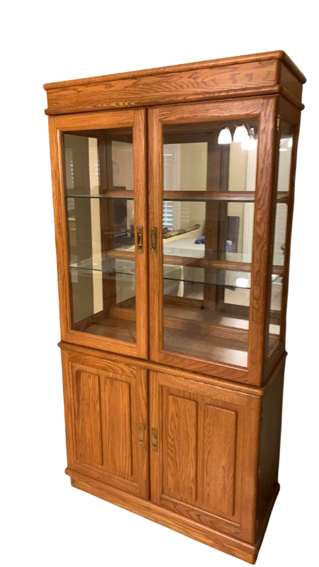 Photo 1 of CURIO CABINET 42" 20" H 80
