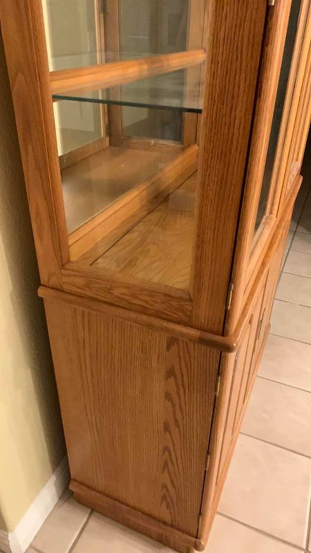 Photo 1 of CURIO CABINET 42" 20" H 80