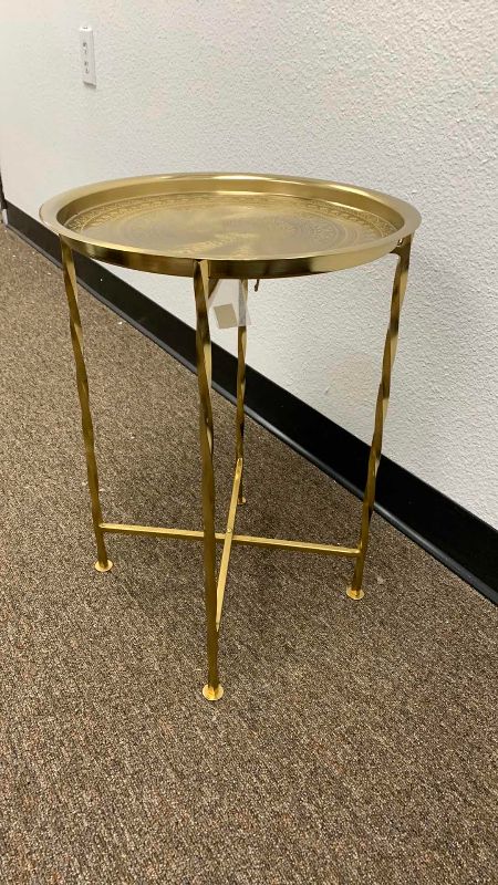Photo 1 of ROUND GOLD TABLE