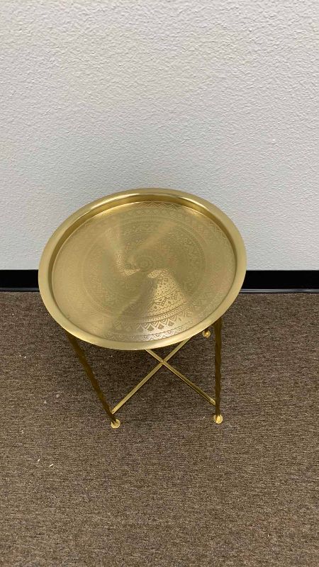 Photo 1 of ROUND GOLD TABLE