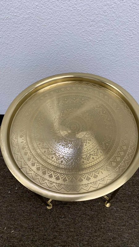 Photo 1 of ROUND GOLD TABLE