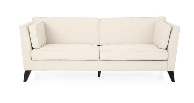 Photo 1 of SABIRIN CONTEMPORARY 3 SEATER FABRIC SOFA CREAM/BEIGE