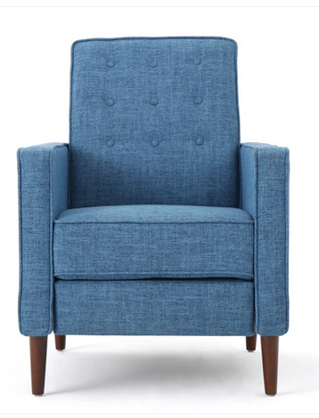 Photo 1 of MACEDONIA MID CENTURY MODERN TUFTED BACK FABRIC RECLINER