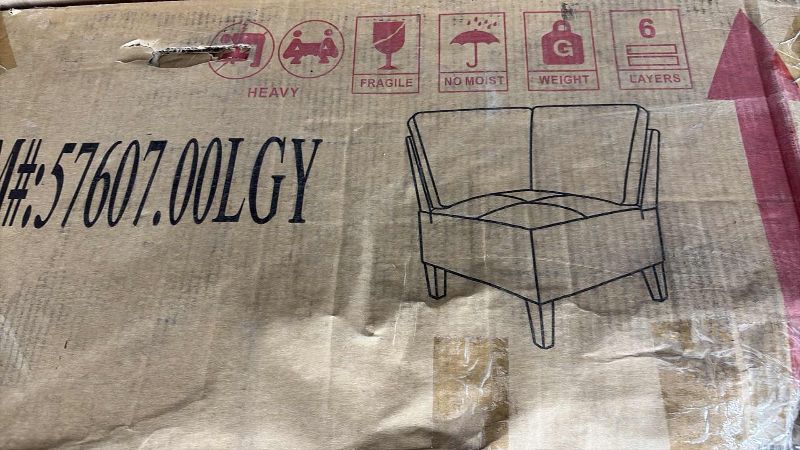 Photo 1 of LIGHT GREY INDOOR CLUB CORNER CHAIR