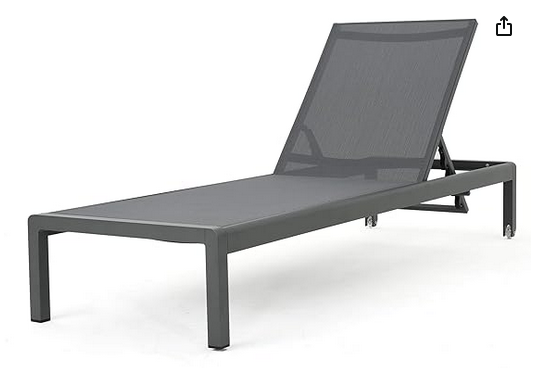 Photo 1 of CHRISTOPER KNIGHT HOME CAPE CORAL OUTDOOR ALUMINUM CHAISE LOUNGE GRAY 