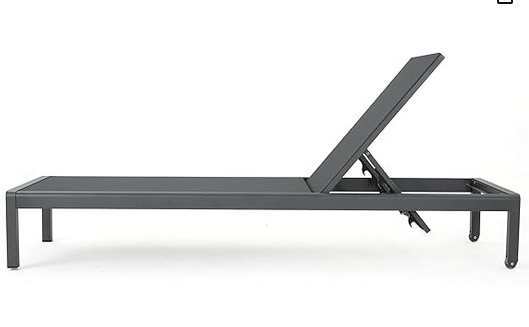 Photo 1 of CHRISTOPER KNIGHT HOME CAPE CORAL OUTDOOR ALUMINUM CHAISE LOUNGE GRAY 