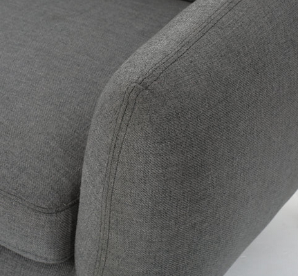 Photo 1 of ALSCOT MID-CENTURY MODERN FABRIC TUFTED OVERSIZE GREY LOVESEAT