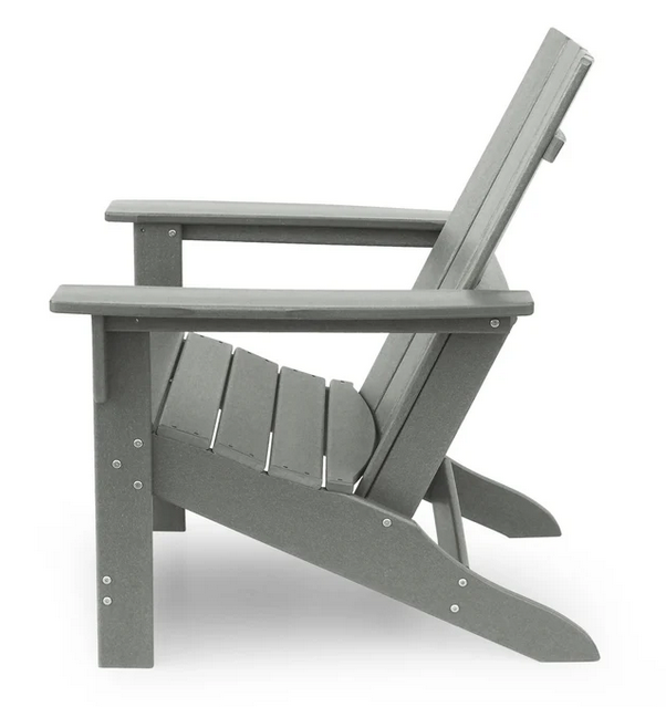 Photo 1 of PANAGIOTA OUTDOOR RESIN ADIRONDACK CHAIR MATTE BLACK 