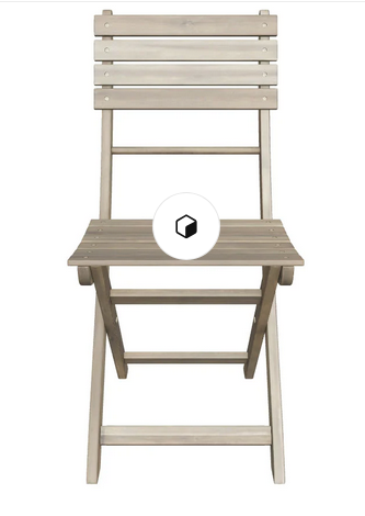 Photo 1 of VICARO OUTDOOR GREY FINISH ACACIA WOOD FOLDABLE DINING CHAIR 