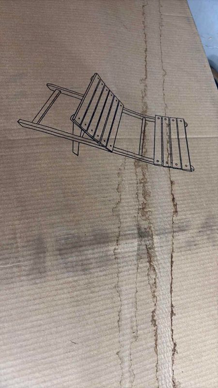 Photo 1 of VICARO OUTDOOR GREY FINISH ACACIA WOOD FOLDABLE DINING CHAIR 