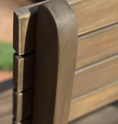 Photo 1 of VICARO OUTDOOR GREY FINISH ACACIA WOOD FOLDABLE DINING CHAIR 