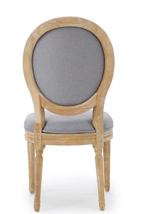 Photo 1 of PHINNAEUS FRENCH COUNTRY FABRIC DINING CHAIRS SET OF 2 
