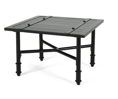 Photo 1 of FRANCIS OUTDOOR ALUMINUM SIDE TABLE MATTE BLACK