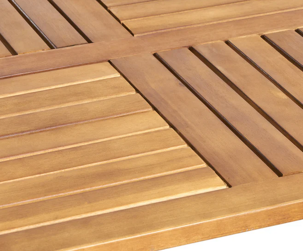 Photo 1 of HESTIA TEAK FINISH ACACIA WOOD RECTANGULAR OUTDOOR DINING TABLE 