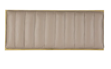 Photo 1 of JILL CONTEMPORARY HANDMADE CHANNEL STITCH BENCH/OTTOMAN IN GREY