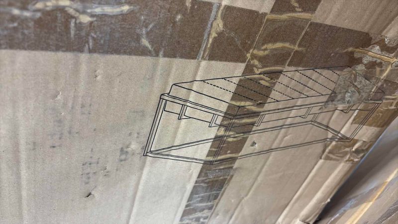 Photo 1 of JILL CONTEMPORARY HANDMADE CHANNEL STITCH BENCH/OTTOMAN IN GREY
