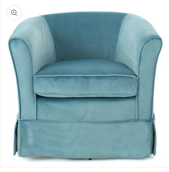 Photo 1 of MALIE TUB DESIGN SWIVEL CLUB CHAIR BLUE