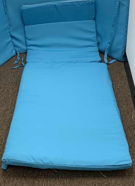 Photo 1 of 2-CHAISE LOUNGE CUSHIONS BLUE