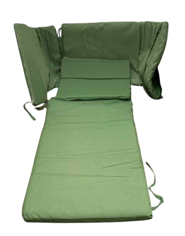 Photo 1 of 2-CHAISE LOUNGE CHAIR CUSHIONS GREEN