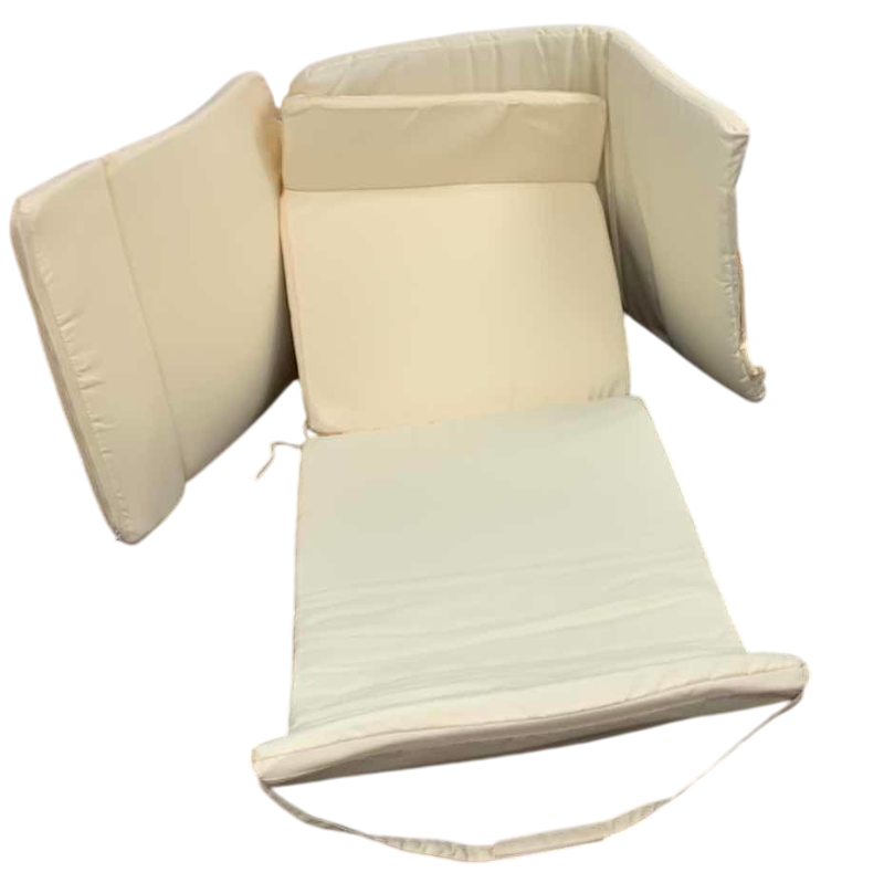 Photo 1 of 2-CHAISE LOUNGE CHAIR CUSHIONS CREAM COLOR