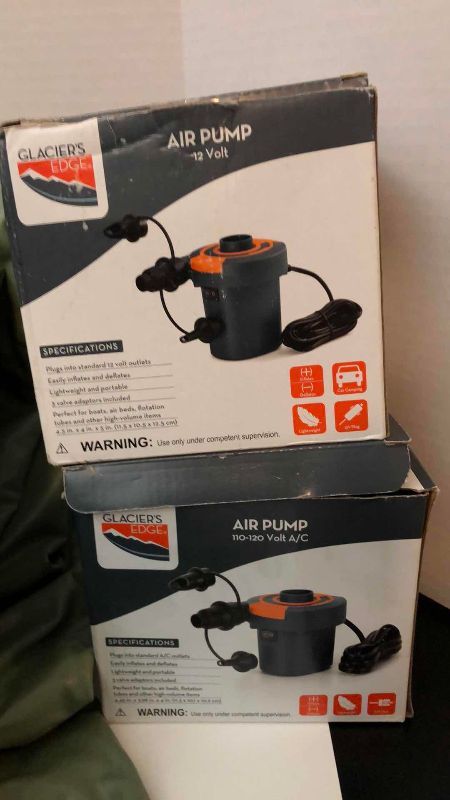 Photo 1 of 2-AIR MATTRESSES AND 3-PUMPS COLEMAN