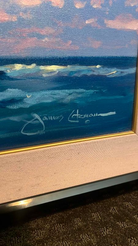 Photo 1 of ORIGINAL JAMES COLEMAN SIGNED OIL PAINTING 48” X 38”